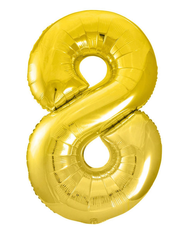 Gold Number 1 Balloon